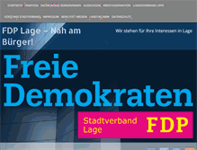 Tablet Screenshot of fdp-lage.de